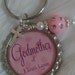 Godmother Keychain (with godchildren's names), Godmother Gift, Baptism Gift, Christening Gift