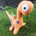Fleece/Felt Handmade Soft Plush Toy Dinosaur- Ideal for Children