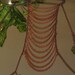 Necklace Body Chain.One with earth. Engulfed in vines.Copper chain w metal sunshine filtered leaf green leaves. Adjustable.