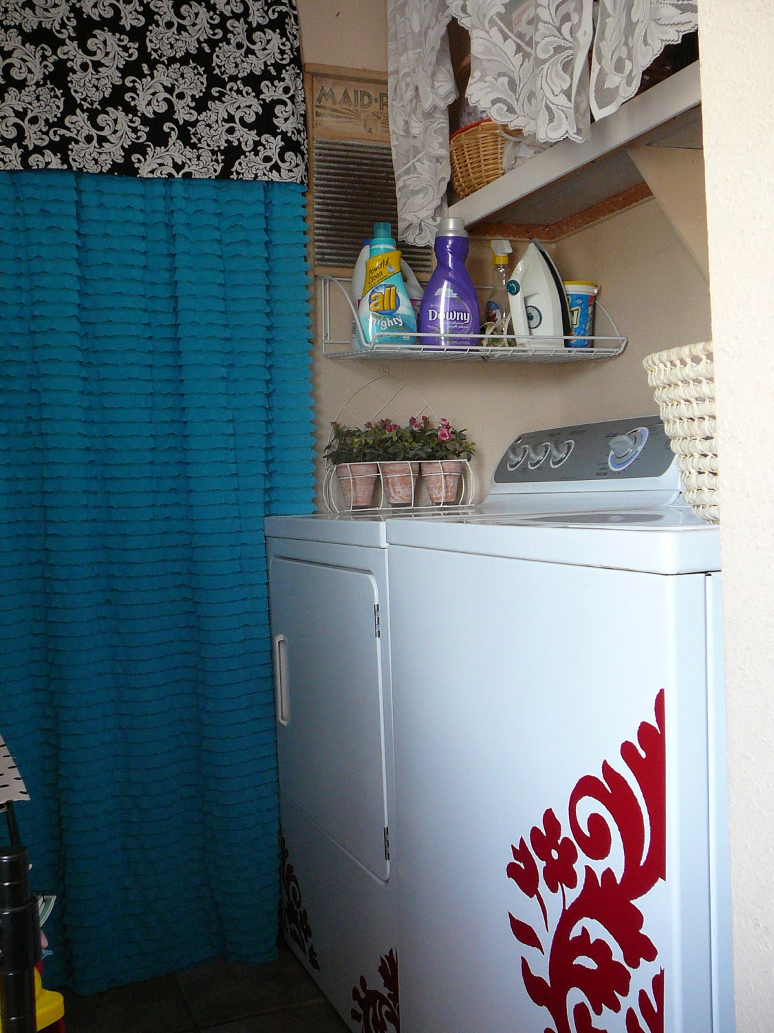 Appliance Vinyl Decal-Large Damask