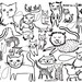 Cat Colouring Poster, Limited Edtion