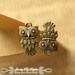 10 PCS Antiqued Vintage Bronze Owl Charms / Pendants (AVB-33)