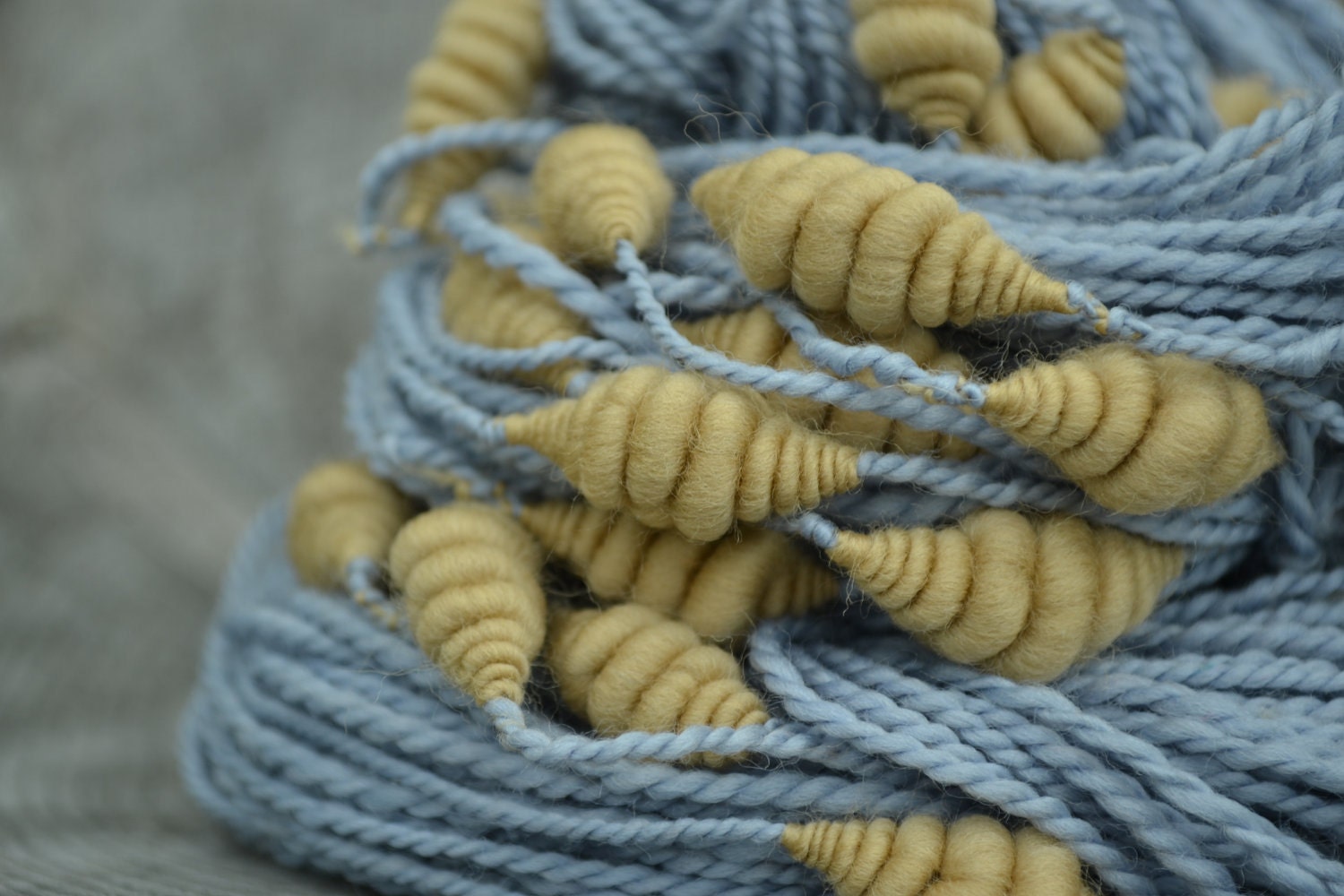 Clouds and Sunshine beehive art yarn - 90 Yards