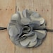 Baby Girl Headband, Gray Baby Headband, Silver Baby Headband