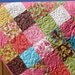 Whimsical Pink, Green, Yellow & Blue Baby Girl Quilt