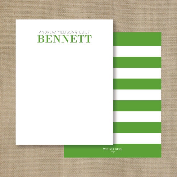 Family Personalized Stationery