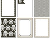 Black Tie Journaling Cards