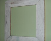 Barn Wood Picture Frame 5 X 7 Reclaimed Rustic - Original white paint from the old barn Upcycled reclaimed wood Farmhouse country Chic