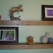 Reclaimed Rustic Barn Wood Floating Wall Shelves 36"L - set of 2 Solid Oak