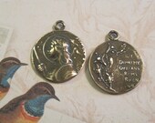 St. Joan of Arc Bronze French Style Religious Medal