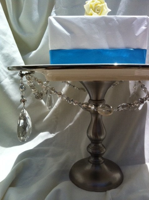 Cake Display - Silver Stars and Chandelier Crystals Il_570xn