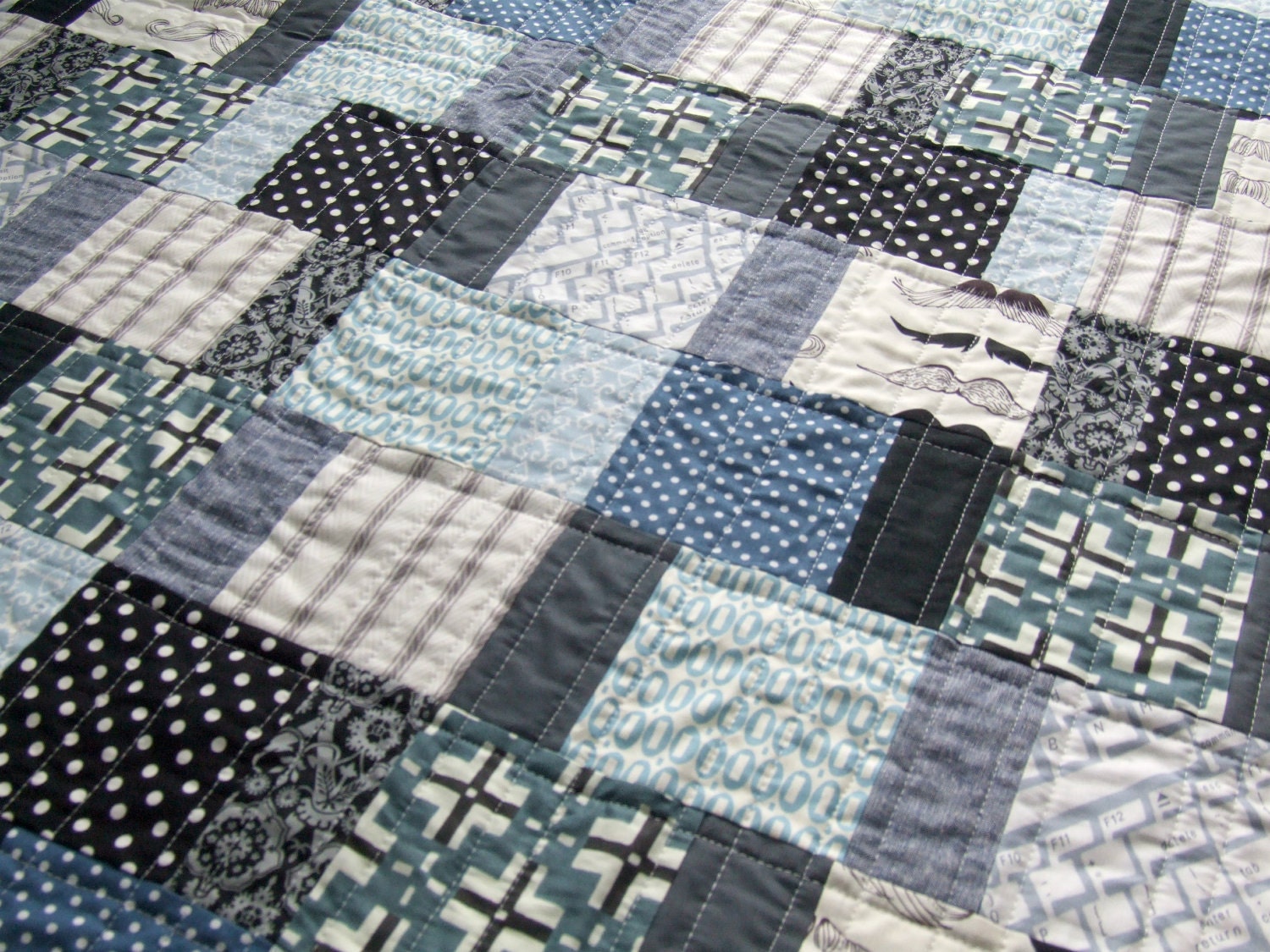 Baby Boy Quilt Baby Bedding Crib Quilt Modern Baby Quilt
