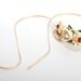 Gold lined cream paper flowers headband