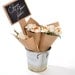 Gold lined cream paper flowers headband
