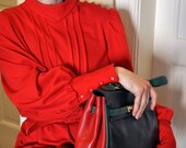 Vintage Dress 1970s Red Dress