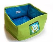 Quilt Block Pet Bed CUSTOM Small 12 Inch Square Color/Pattern Choice Dog Cat Couture Artistic Travel Collapsible Washable