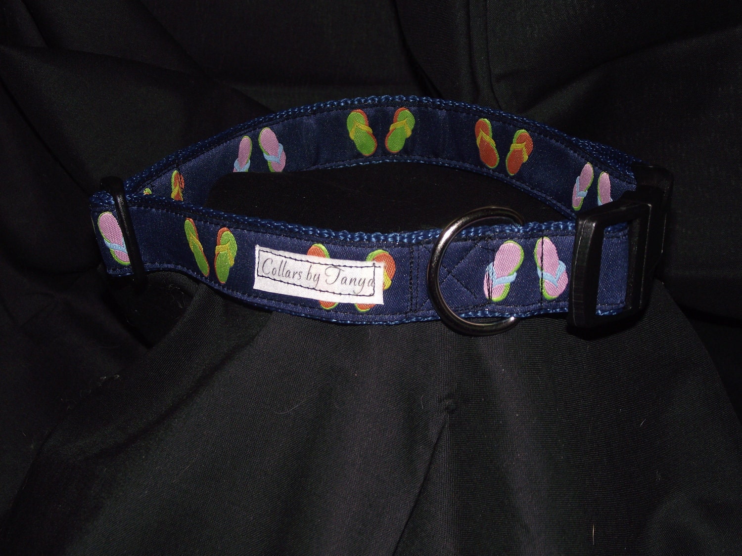 Flip Flop adjustable dog collar or Martingale