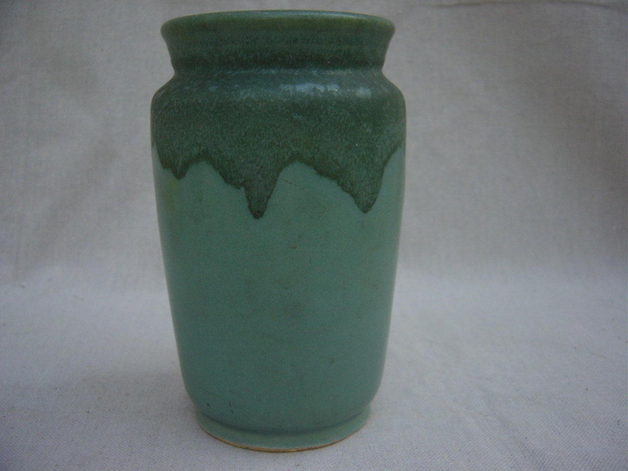 Reserved for David Antique Vintage Roseville Carnelian Pattern Vase Blue Green