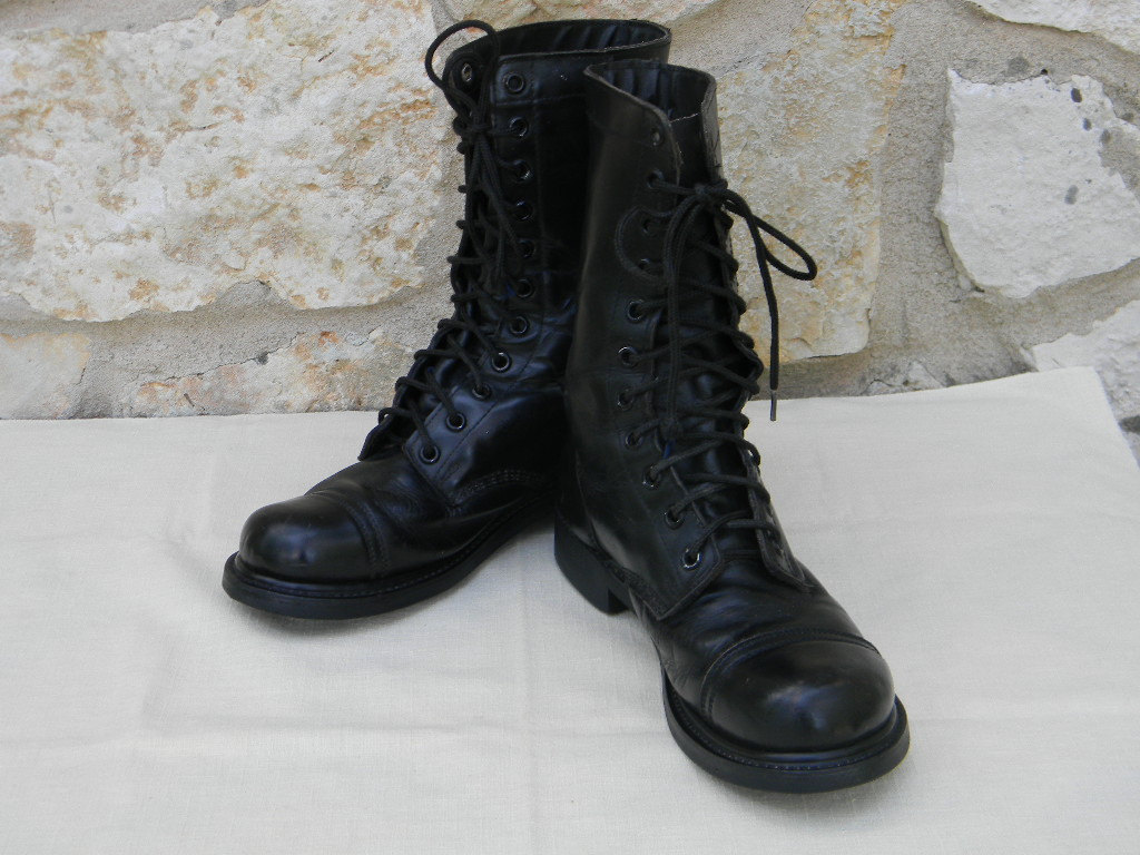Black Combat Boots Men - Yu Boots