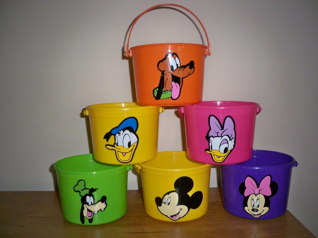 DISNEY MICKEY and MINNIE Birthday Party Favor pails (price is for one pail) Il_170x135