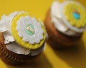 Fondant Toppers Easter Eggs - Too Cute - Perfect for your Easter Cookies, Cupcakes and Other Creations