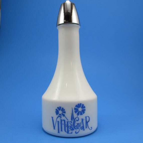 Gemco Milk Glass Vinegar Shaker by KitschMerchant on Etsy