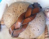 Mystery Braided Leather Bracelet Wristband, Mens Bracelet, Leather Wristband, Ladies