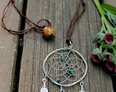 Silver Dream Catcher Necklace