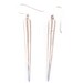 cone earrings - white brass