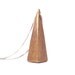 pyramid necklace - oxidized bronze