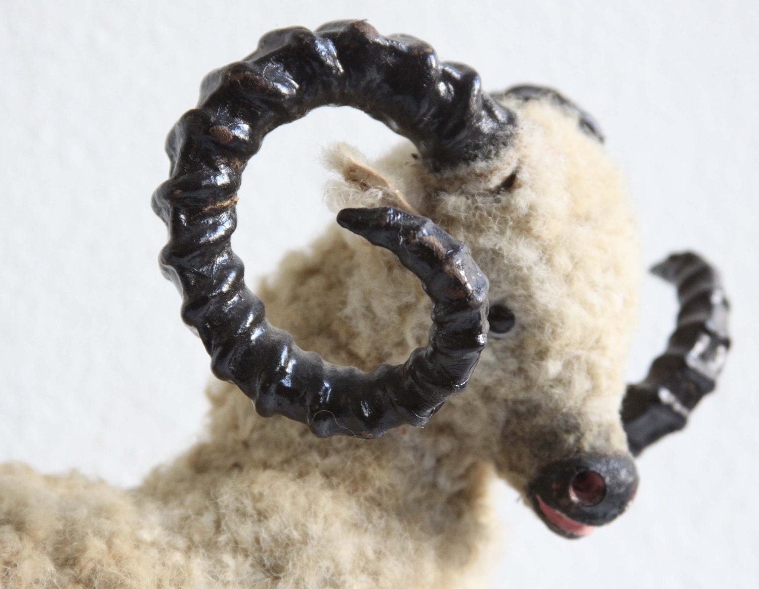 1800s Victorian Taxidermy Children's Toy Ram