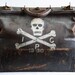 R I P  Antique 1930s Large Doctors Death Bag Skull And Crossbones
