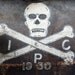 R I P  Antique 1930s Large Doctors Death Bag Skull And Crossbones