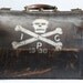 R I P  Antique 1930s Large Doctors Death Bag Skull And Crossbones