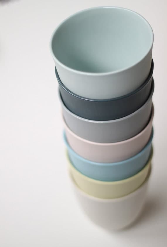 organic breakfast bowl - porcelain (glacier colour)