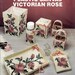 Plastic Canvas Victorian Rose Pattern Needlecraft Ala Mode Leaflet 153