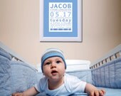 Welcome Baby Custom 8 x 10 Canvas