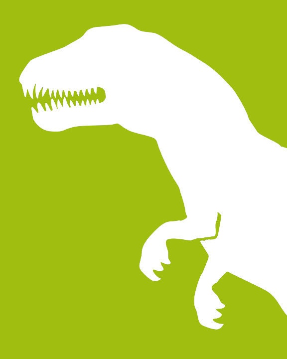 Childrens Art Prints, Dinosaurs, TRex, Triceratops, Stegosaurus, Apatosaurus Pick 4, 8x10