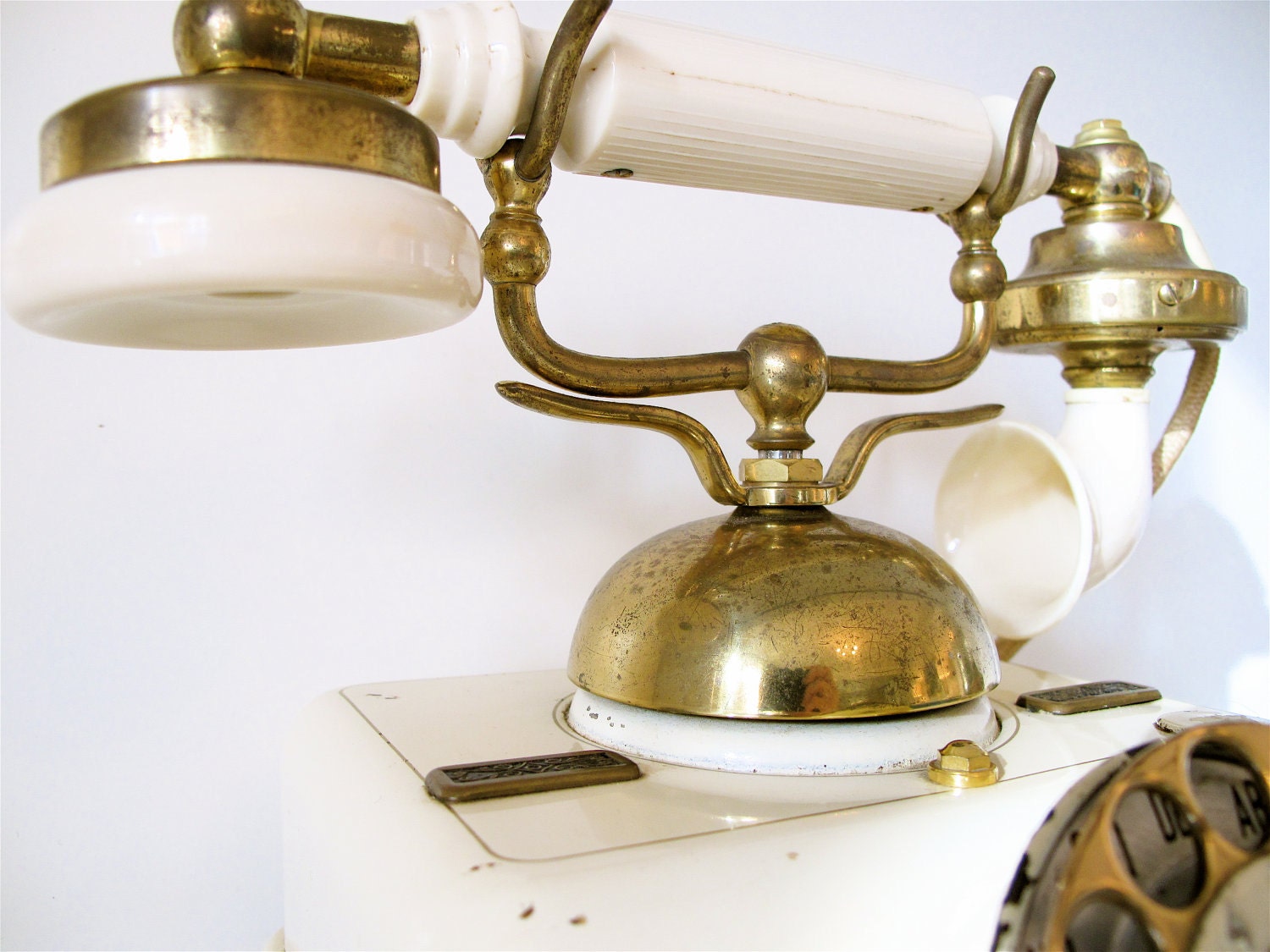 Antique Danish Boudior Cradle Telephone, Kjobenhavns Telefon