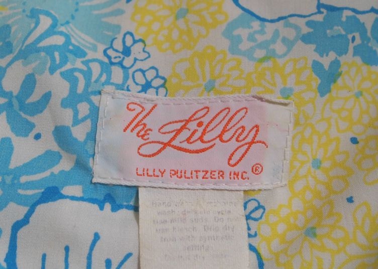Vintage Lilly Pulitzer Print Hair Bow
