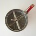 Vintage Flour Sifter, Androck Hand-i-Sift, Cream with Red Tulips, Retro Mid-Century Kitchenware 1950's