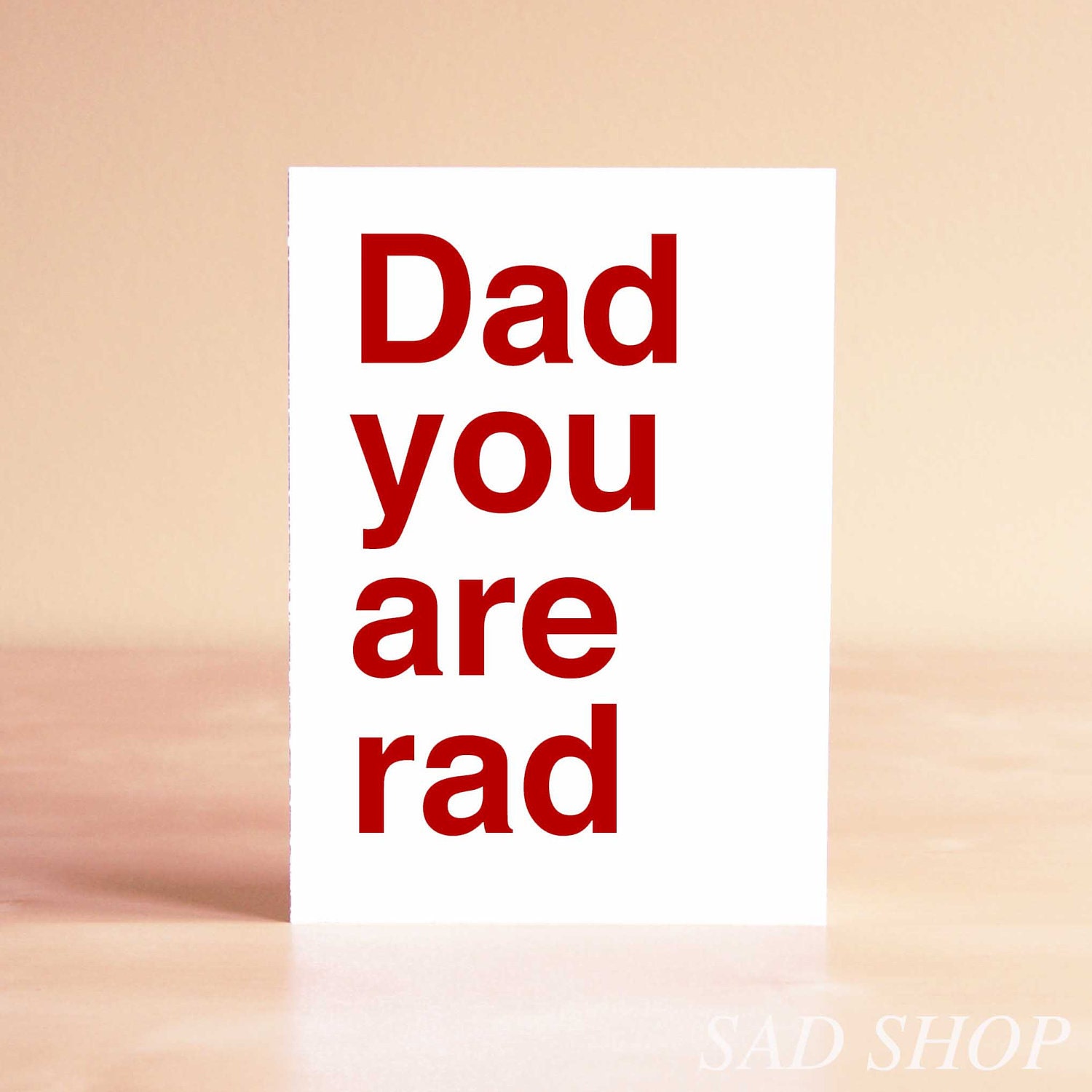 Father's Day Card - Funny Father's Day Card - Dad Birthday Card - Dad Thank You Card - Dad you are rad