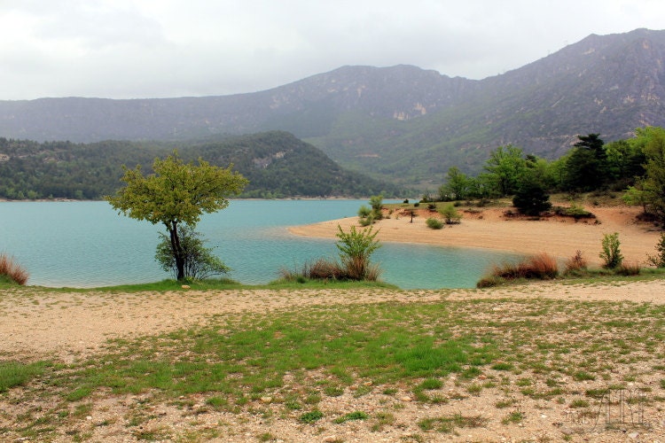 Landscape photography, travel photography, turquoise lake, wall art, french decor, Europe photography,  5x7 (13x18) F R E E  SHIPPING