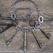 Steampunk Skeleton Key Bib Necklace- Antique Keys