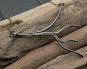 Aged Sterling Silver Branch Necklace FREE SHIPPING