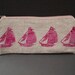 linen hand printed sailing boat yacht zipped purse pouch pencil case