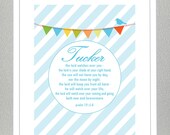 Baptism Gift - Bible Verse - Psalm 121: 5-8 - With custom name