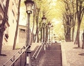 Les Escaliers de Paris - 8x8 Print - Photography of Paris, Paris Wall Art, Home Decor, Architecture, French Decor, Parisian Mood, Montmartre