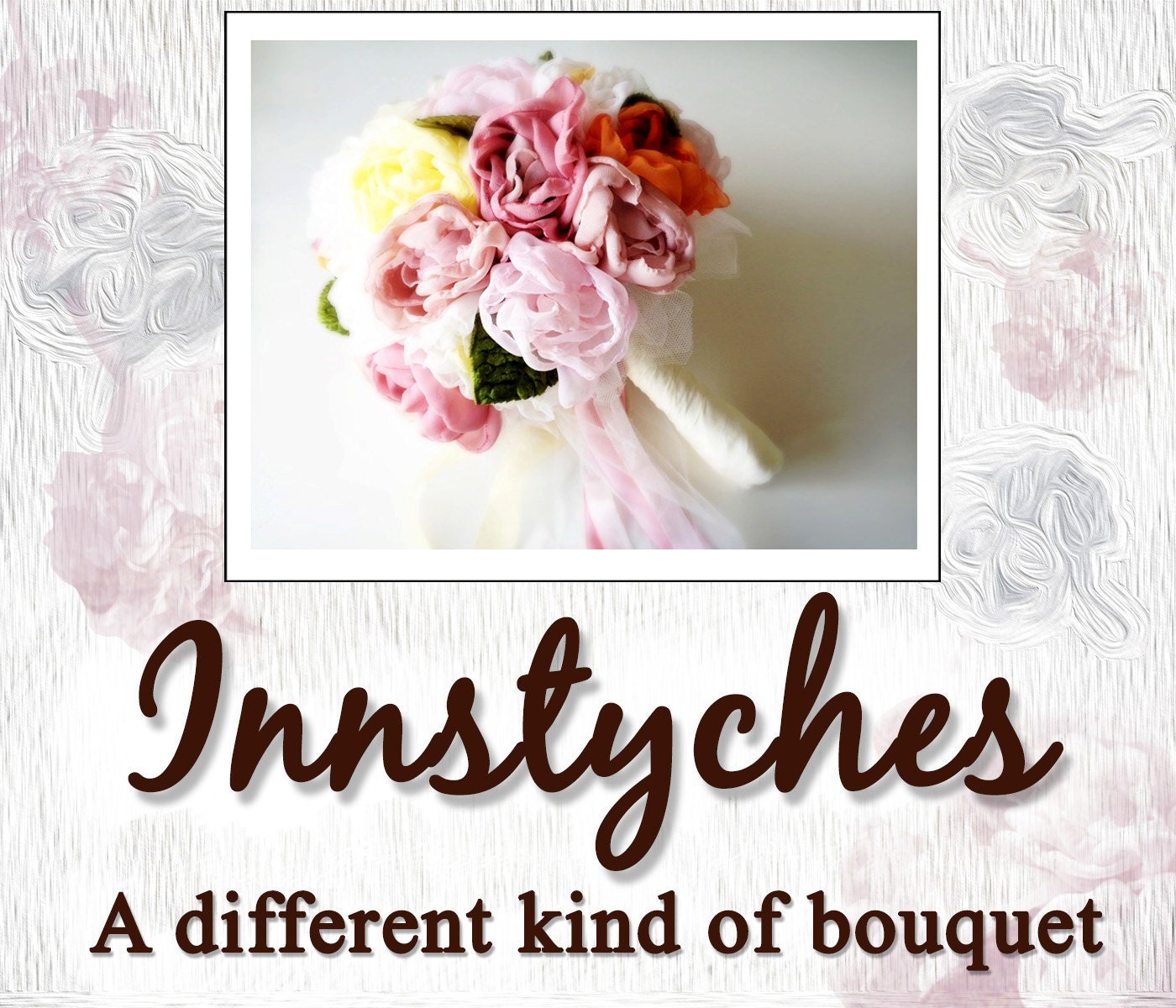 Fabric flower bouquets & accessories set  - Reserved for Julia