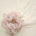 Bridal fascinator, Vintage Weddings, Chiffon peony hairpiece